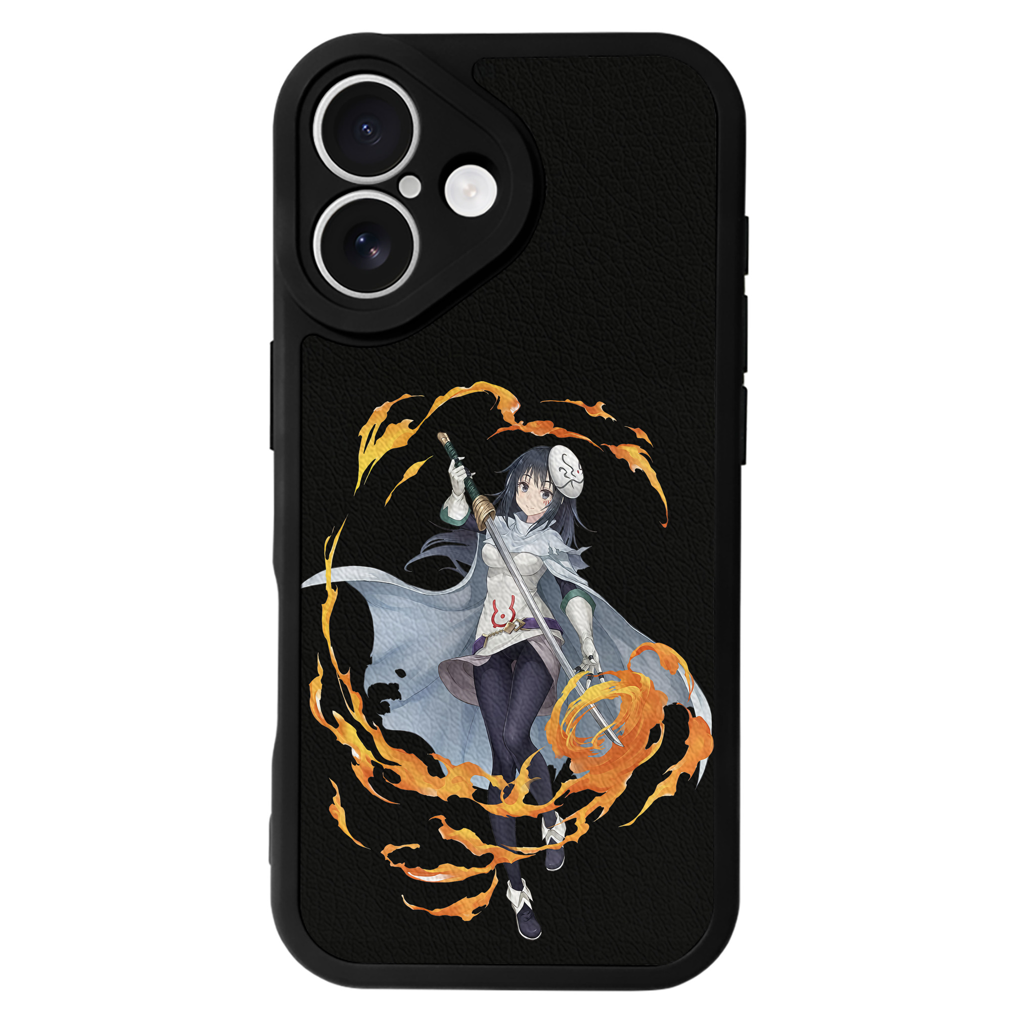 （画像用） 転スラ Regarding Reincarnated to Slime 【iPhone 16シリーズ対応】シリコンスマホケース（レザー調） 材質：シリコン